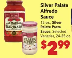 Vallarta Supermarkets Silver Palate Alfredo Sauce offer