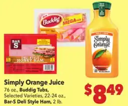 Vallarta Supermarkets Simply Orange Juice offer