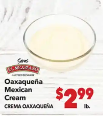 Vallarta Supermarkets Oaxaqueña Mexican Cream / CREMA OAXAQUEÑA offer