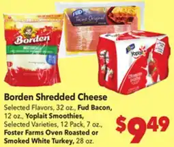 Vallarta Supermarkets Borden Shredded Cheese offer