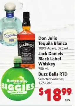 Vallarta Supermarkets Don Julio Tequila Blanco offer
