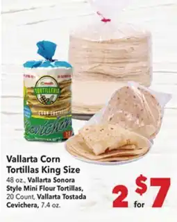 Vallarta Supermarkets Vallarta Corn Tortillas King Size offer