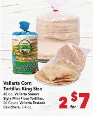 Vallarta Supermarkets Vallarta Corn Tortillas King Size offer