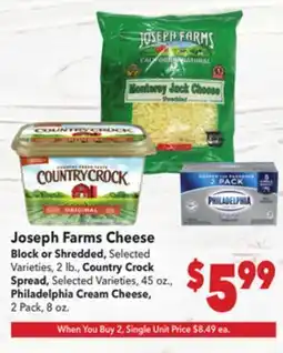 Vallarta Supermarkets Joseph Farms Cheese offer