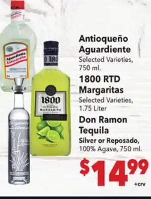 Vallarta Supermarkets Antioqueño Aguardiente offer