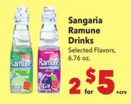 Vallarta Supermarkets Sangaria Ramune Drinks offer