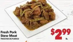 Vallarta Supermarkets Fresh Pork Stew Meat / TROCITOS DE PUERCO offer