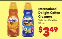 Vallarta Supermarkets International Delight Coffee Creamers offer