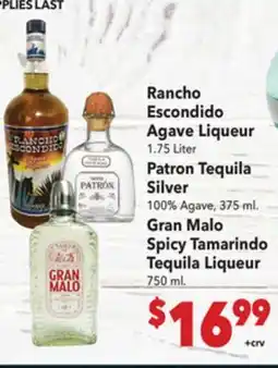 Vallarta Supermarkets Rancho Escondido Agave Liqueur offer