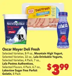 Vallarta Supermarkets Oscar Mayer Deli Fresh offer