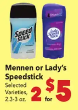 Vallarta Supermarkets Mennen or Lady's Speedstick offer