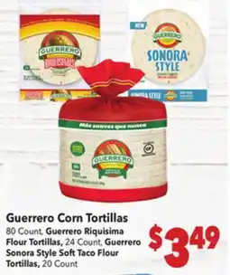 Vallarta Supermarkets Guerrero Corn Tortillas offer