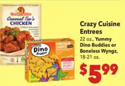 Vallarta Supermarkets Crazy Cuisine Entrees offer
