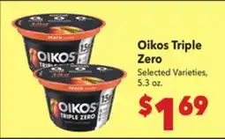 Vallarta Supermarkets Oikos Triple Zero offer