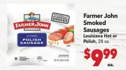 Vallarta Supermarkets Farmer John Smoked Sausages offer