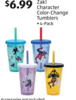 Aldi Zak! Character Color-Change Tumblers offer