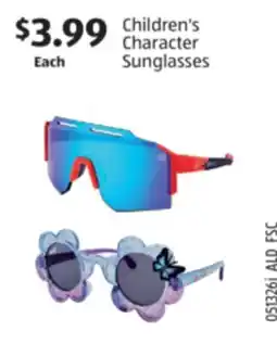 Aldi Children's Character Sunglasses offer