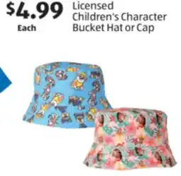 Aldi Licensed Children's Character Bucket Hat or Cap offer