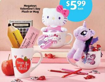 Aldi Megatoys Valentine's Day Plush Or Mug offer