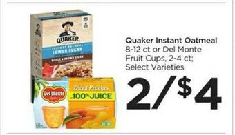 Food 4 Less Quaker Instant Oatmeal offer