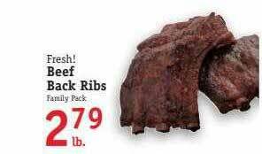 Foodarama Fresh! Beef Back Ribs offer