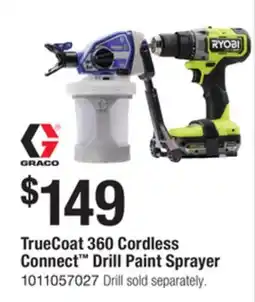 The Home Depot TrueCoat 360 Cordless Connect Drill Paint Sprayer RYOBI offer