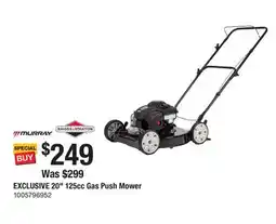 The Home Depot Murray 20 125cc Gas Push Mower offer