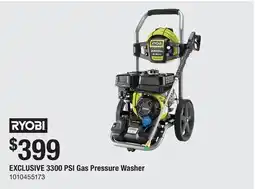 The Home Depot RYOBI 3300 PSI Gas Pressure Washer offer