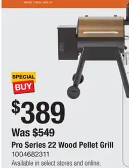 The Home Depot Traeger Pro Series 22 Wood Pellet Grill offer