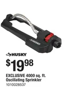 The Home Depot Husky 4000 sq. ft. Oscillating Sprinkler offer