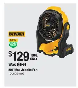 The Home Depot 20V Max Jobsite Fan offer