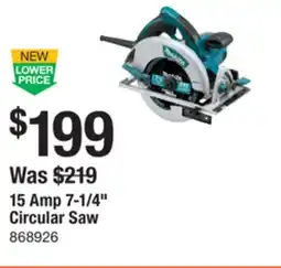 The Home Depot 15 Amp 7-1/4 Circular Saw offer