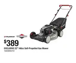 The Home Depot MURRAY 22 140cc Self-Propelled Gas Mower offer