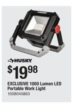 The Home Depot Husky 1000 Lumen LED Portable Work Light offer