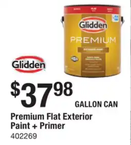 The Home Depot GLIDDEN Premium Flat Exterior Paint + Primer offer