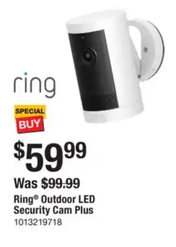 The Home Depot Ring Outdoor LED Security Cam Plus offer