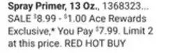 Ace Hardware Spray Primer offer