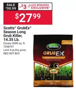 Ace Hardware Scotts GrubEx Season Long Grub Killer, 14.35 Lb offer