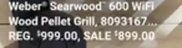 Ace Hardware Searwood 600 WiFi Wood Pellet Grill offer
