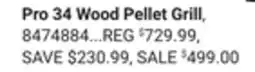 Ace Hardware Pro 34 Wood Pellet Grill offer