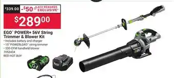 Ace Hardware EGO POWER + 56V String Trimmer & Blower Kit offer