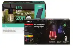 Ace Hardware Feit Electric 20' LED Solar String Lights or 24' Color- Changing LED Filament String Lights offer