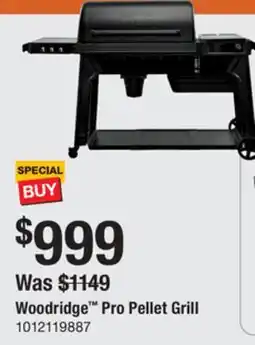 The Home Depot Traeger Woodridge Pro Pellet Grill offer
