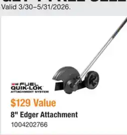 The Home Depot QUIK-LOK ATTACHMENT SYSTEM offer