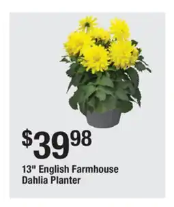 The Home Depot 13 English Farmhouse Dahlia Planter offer