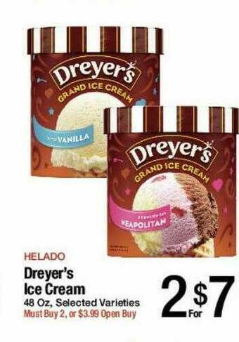 Jons International Dreyer's Ice Cream offer