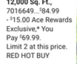 Ace Hardware Scotts Turf Builder Weed & Feed offer