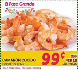 El Paso Grande CAMARÓN COCIDO offer