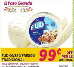 El Paso Grande FUD QUESO FRESCO TRADICIONAL offer
