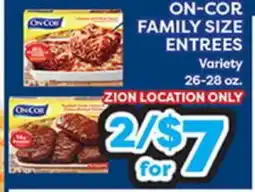 Torres Supermercado ON-COR FAMILY SIZE ENTREES offer